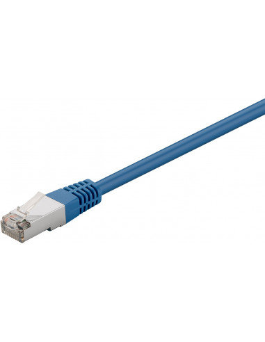 Cat 5E Kabel Łączący, F/Utp, Niebieski - Długość Kabla 0.5 M RB-LAN