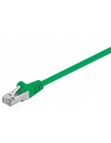 Cat 5E Kabel Łączący, F/Utp, Zielony - Długość Kabla 0.25 M RB-LAN