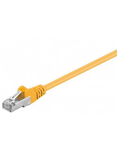 Cat 5E Kabel Łączący, F/Utp, Żółty - Długość Kabla 15 M RB-LAN