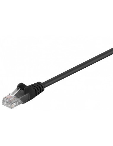 Cat 5E Kabel Łączący, U/Utp, Czarny - Długość Kabla 0.25 M RB-LAN