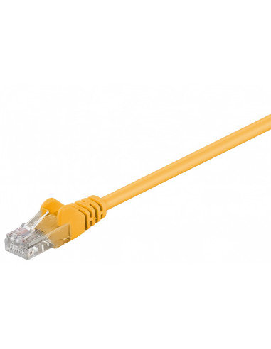 Cat 5E Kabel Łączący, U/Utp, Żółty - Długość Kabla 0.25 M RB-LAN