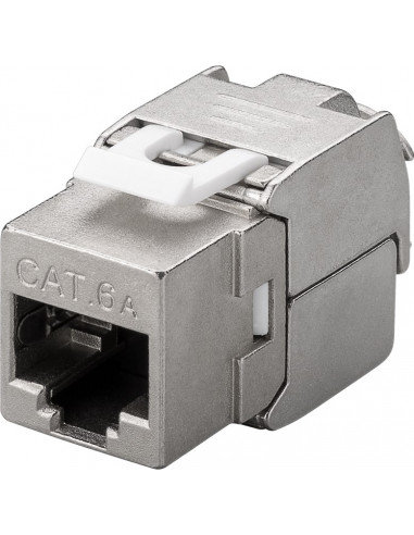 CAT 6A gniazdo Keystone RJ45 , STP, 500 MHz, slim-line Goobay