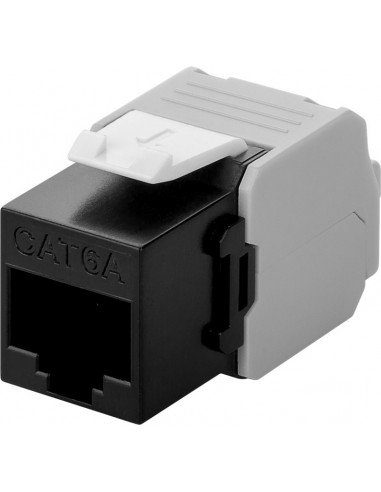 CAT 6A gniazdo Keystone RJ45, UTP, 500 MHz - Wersja kolorystyczna Czarny Goobay