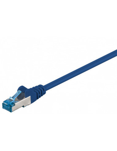 CAT 6AKabel łączący, S/FTP (PiMF), Niebieski - Długość kabla 0.5 m Goobay