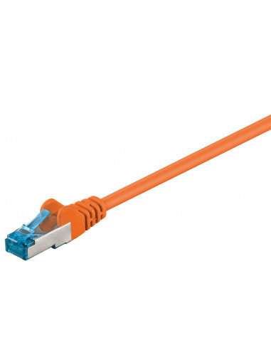 CAT 6AKabel łączący, S/FTP (PiMF), Pomarańczowy - Długość kabla 0.5 m Goobay