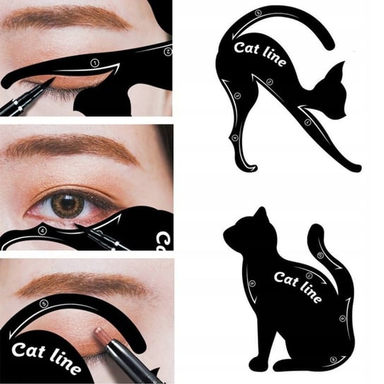 CAT LINE SZABLON DO MALOWANIA KRESEK EYELINER KOT Beautiona