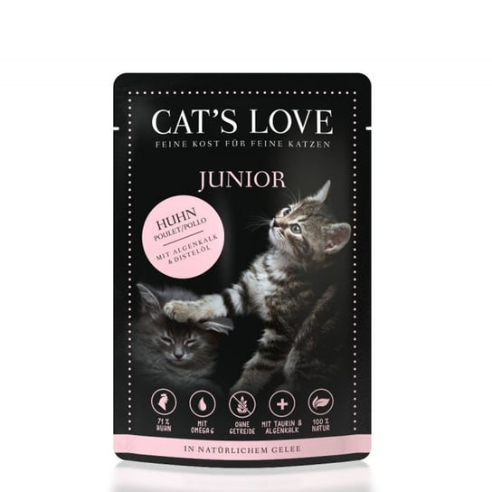Cat'S Love Junior Karma dla kotów kurczak W Naturalnej galaretce 85g Inny producent