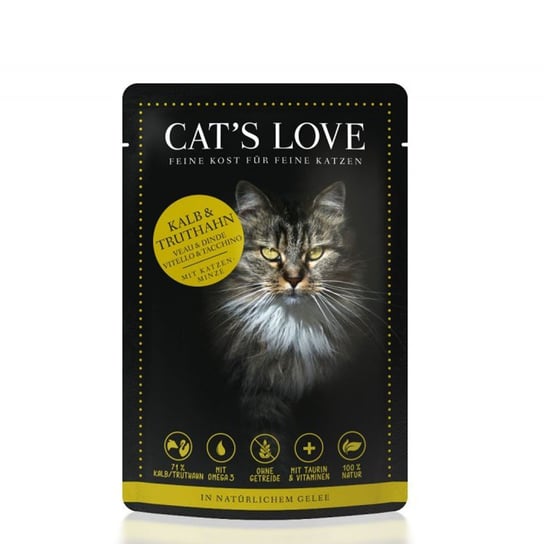 Cat'S Love Karma Dla Kotów Cielęcina I Indyk W Naturalnej Galaretce 85G Inny producent