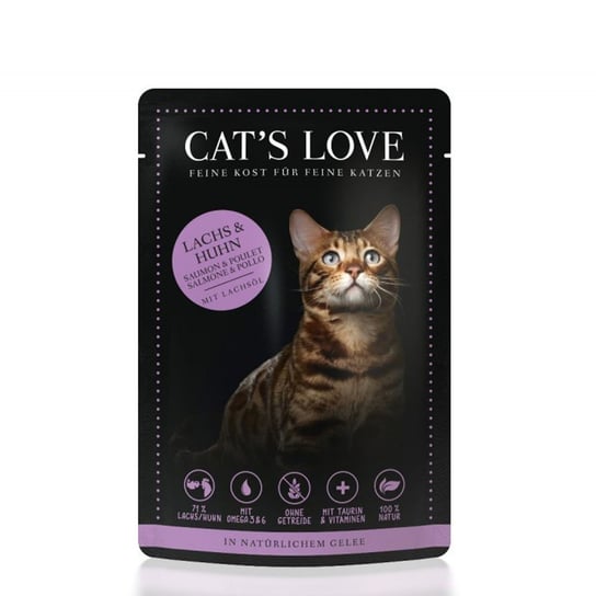 Cat'S Love Karma dla kotów Łosoś I kurczak W Naturalnej galaretce 85g Inny producent