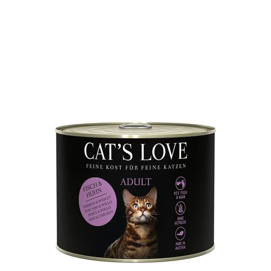 Cat'S Love Mokra karma dla kotów Ryby I kurczak Z Olejem Z Łososia I Pietruszką 200g Inny producent