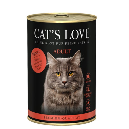 Cat'S Love Mokra karma dla kotów Wołowina Z Olejem Z Krokosza 400g Inny producent