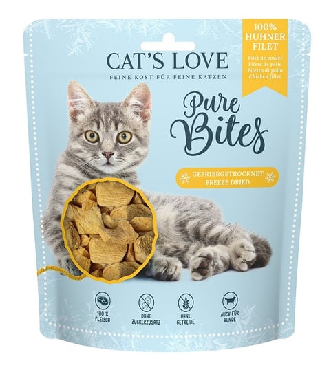 CAT'S LOVE Pure Bites filet z piersi kurczaka - przysmaki liofilizowane dla kota (40g) Inny producent