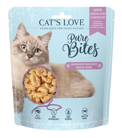 CAT'S LOVE Pure Bites krewetki grenlandzkie - przysmaki liofilizowane dla kota (30 g) Inny producent