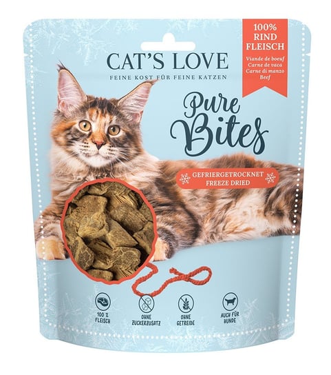 CAT'S LOVE Pure Bites wołowina - przysmaki liofilizowane dla kota (40g) Inny producent