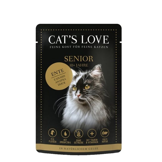 Cat'S Love Senior Karma dla kotów kaczka I Indyk W Naturalnej galaretce 85g Inny producent