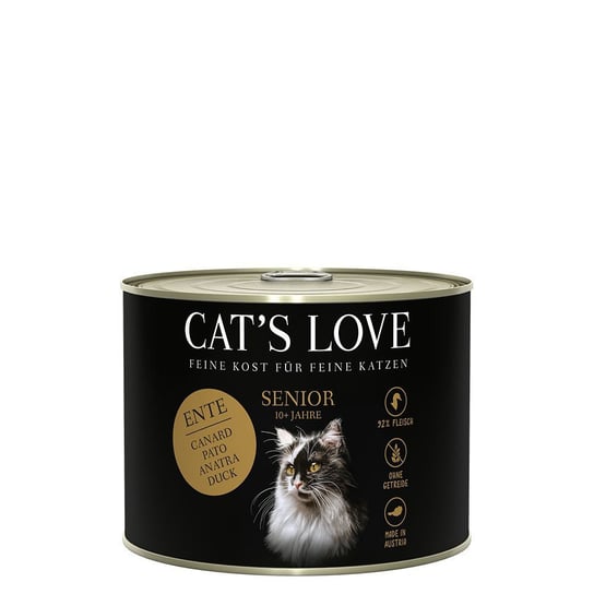 Cat'S Love Senior Mokra karma dla kotów kaczka Z Olejem Z Krokosza I Lubczykiem 200g Inny producent