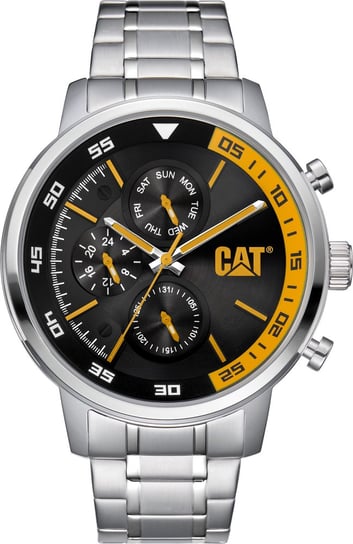 CAT zegarek sail mult blk/ylw stainless steel 46mm Caterpillar