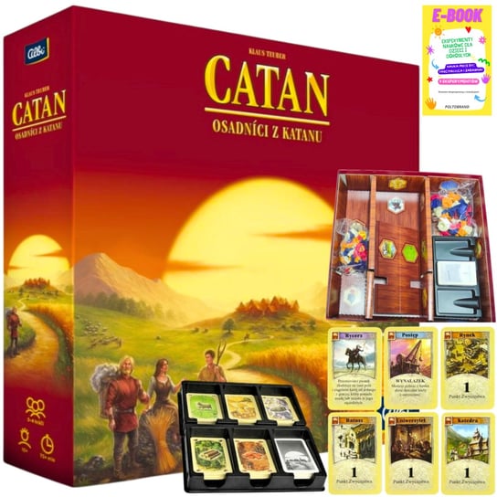 CATAN - GRA PLANSZOWA RODZINNA EKONOMICZNA GALAKTA (NOWA POLSKA EDYCJA) + EBOOK Galakta