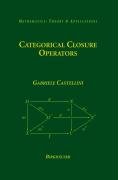 Categorical Closure Operators Castellini Gabriele