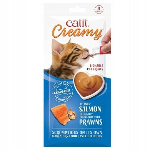 Catit Creamy przysmak dla kota łosoś+krewetki Catit