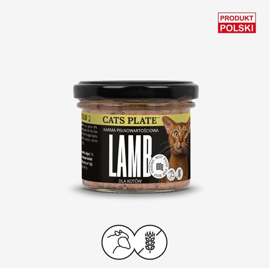 Cats Plate Lamb karma mokra dla kota z mięsa jagnięcego - 100g Cats Plate