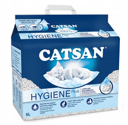 CATSAN Hygiene Plus bentonitowy żwirek higieniczny dla kota 5 l Catsan