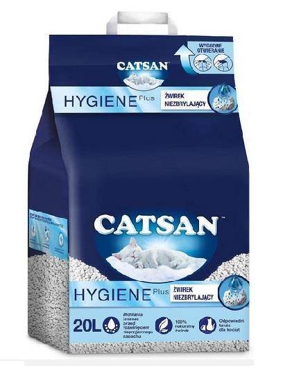 CATSAN Żwirek Hygiene 20l - naturalny żwirek dla kota Inny producent