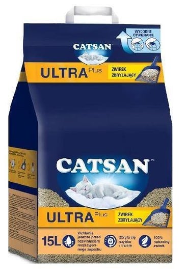 CATSAN Żwirek Ultra 15l-zbrylający żwirek dla kota Inny producent