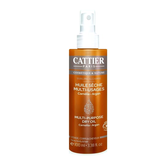 Cattier, suchy olejek nawilżający do ciała, twarzy i włosów, 100 ml Cattier