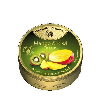 Cavendish & Harvey, cukierki drażetki o smaku mango i kiwi, 200 g Nestle