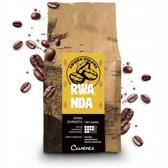 Caveres Rwanda Kawa Ziarnista 250G CAVERES