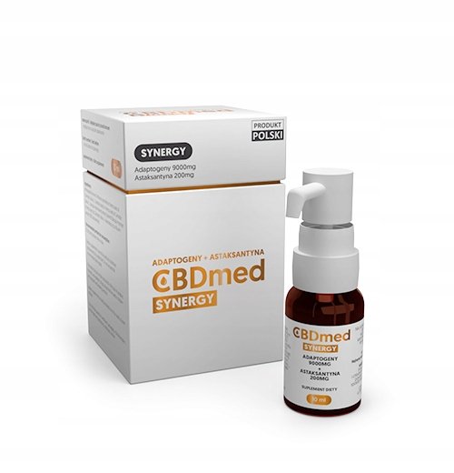 CBDmed Synergy, Olej Konopny Adaptogeny Astaksantyna, 10ml CBDMed