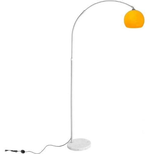 CCLIFE Lampa LED Podłogowa stojąca regulowana marmur kamień łukowa pomarańczowa Inna marka