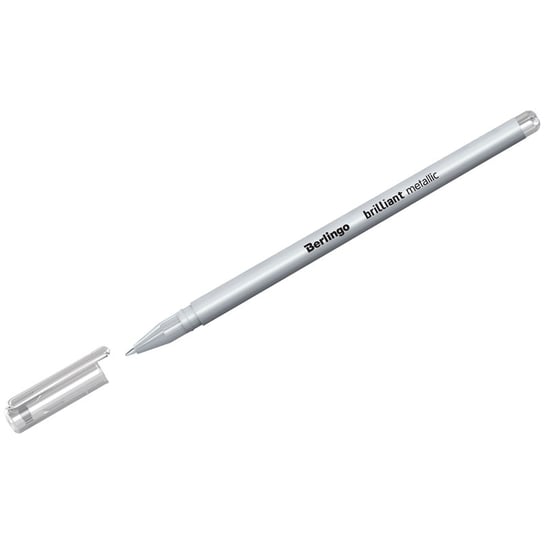 CDC, Długopis żelowy, zamykany, 0.8 mm, Brillant Metalic, srebrny, 515159 CDC