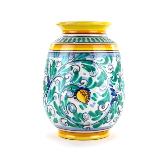 CEAR Ceramiche Azzaro & Romano, Żółty wazon ozdobny z ceramiki sycylijskiej Inna marka
