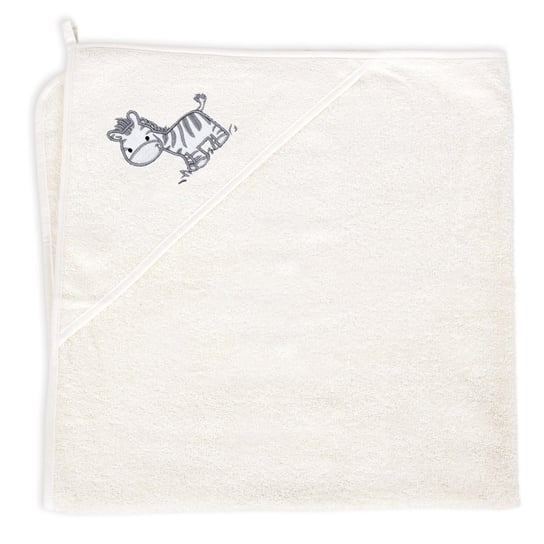 Ceba Baby, Ręcznik dla niemowlaka, Zebra, Creamy, 100x100 cm Ceba Baby