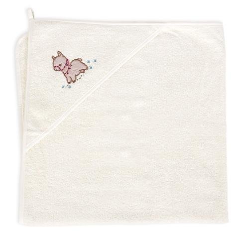 Ceba Baby, Ręcznik z kapturkiem/Okrycie kąpielowe, Lama, 100x100 cm Ceba Baby