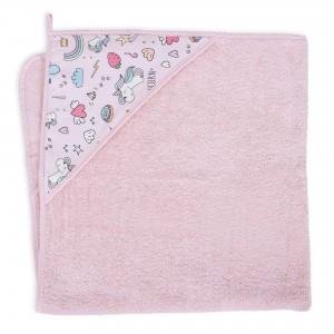 Ceba Baby, Ręcznik z kapturkiem/Okrycie kąpielowe, Printed Line Unicom, 100x100 cm Ceba Baby