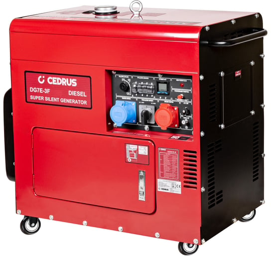 Cedrus Dg7E-3F Agregat Generator Prądotwórczy 7.1Kw / 12 Km 230/400V Avr Wersja Wyciszona Silent Cedrus 7.1 Kw Kd195Fc Diesel Cedrus