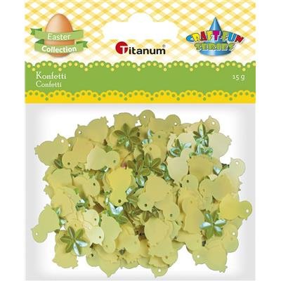 Cekiny konfetti Titanum 15g Kurczaczki i kwiatki Titanum