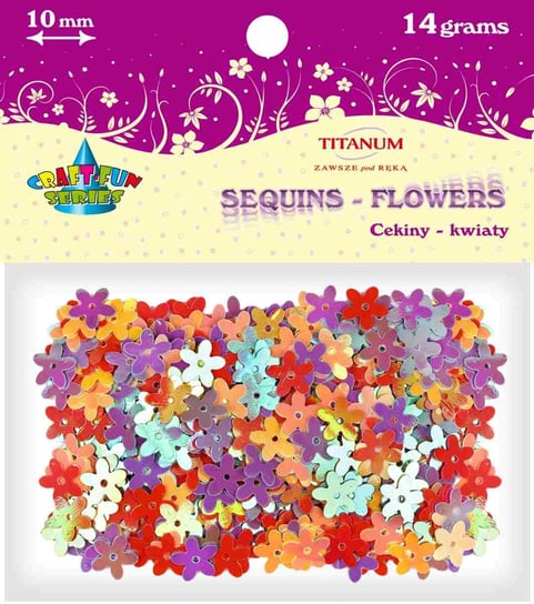 Cekiny samoprzylepne Kwiaty Titanum