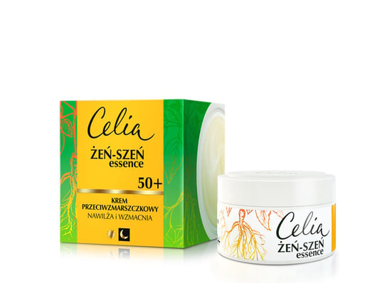Celia, Żeń-Szeń, 50+ krem przeciwzmarszczkowy- nawilżająco wzmacniający na dzień i noc, 50 ml Celia