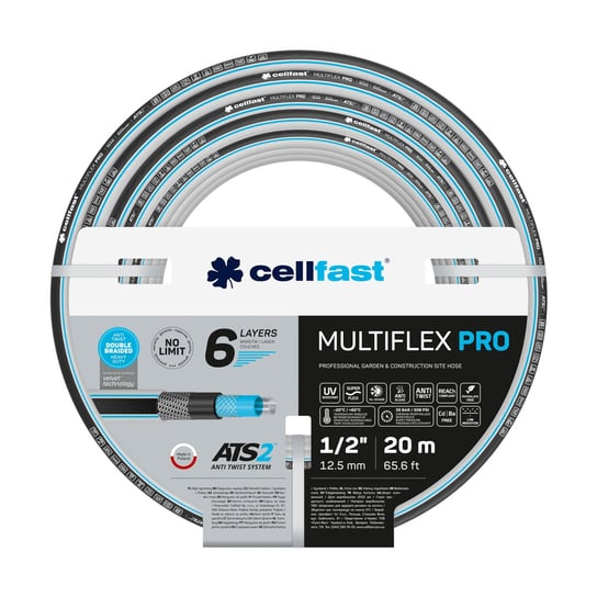 Cellfast, Wąż ogrodowy 6 warstwowy MULTIFLEX ATSV TM 1/2" (12,5 mm) 20 mb , 13-800 Cellfast
