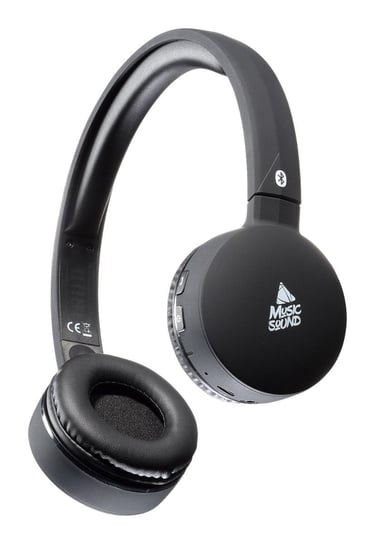 Cellularline Music Sound, słuchawki nauszne Bluetooth, czarne CELLULAR LINE