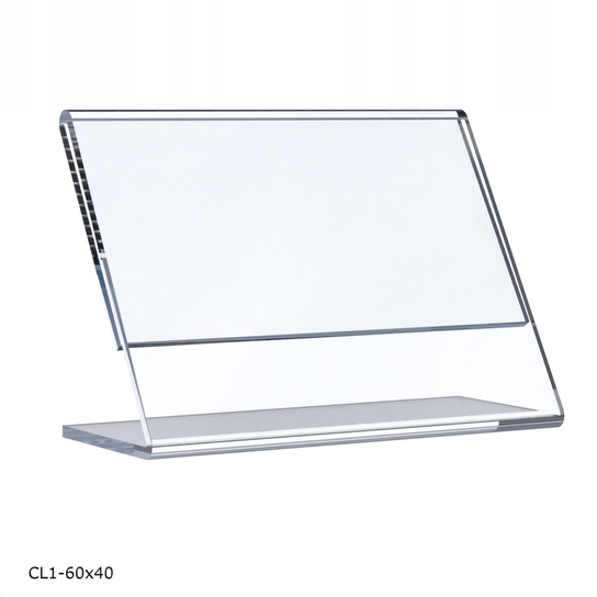 Cen wka 60x40 Z Plexi PLEKSI Stojak Na Cen Opis Na P k Rega Do 