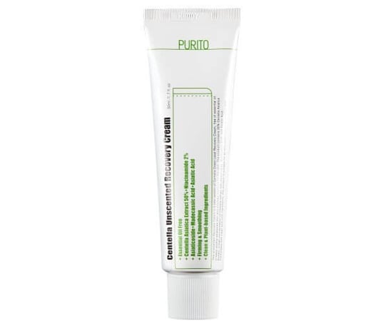 Centella, Unscented Recovery Cream bezzapachowy krem regenerujący na bazie wąkroty azjatyckiej, 50ml Purito Seoul
