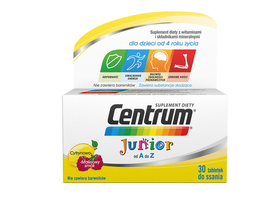 Centrum Junior, suplement diety, 30 tabletek do ssania Centrum