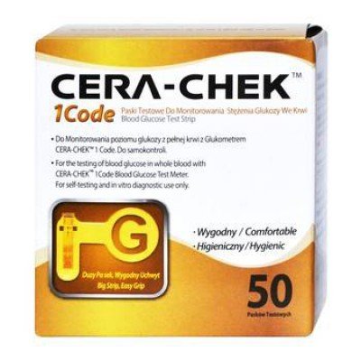 Cera-Chek 1Code Paski Testowe, 50 Pasków Inna marka