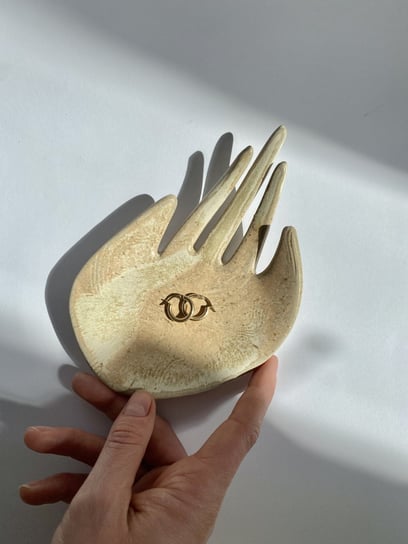 Ceramiczna Dłoń Dziki Piach Stojak na Biżuterię Palo Santo Kadzidło Łapka Maison Fragile