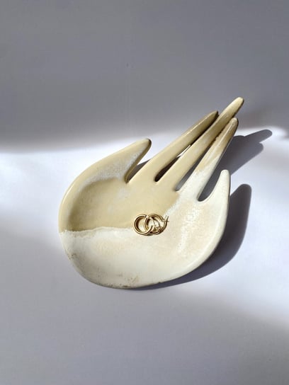Ceramiczna Dłoń Podstawka na Biżuterię Palo Santo Kadzidło Babie Lato Maison Fragile